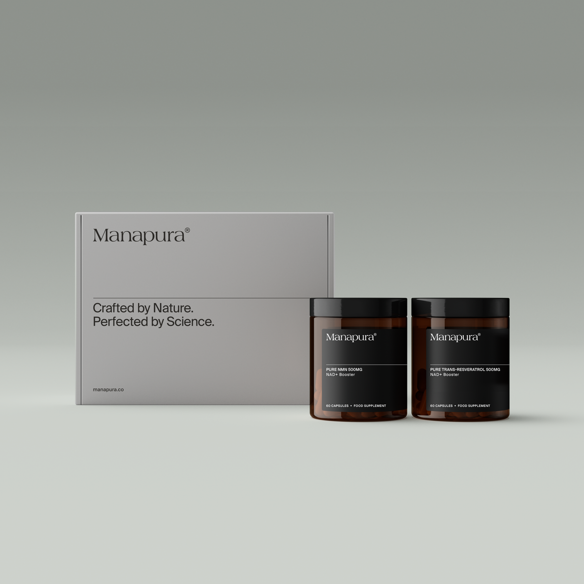 NMN and Trans-Resveratrol by Manapura | The Best, Pure, Clinical-Grade Longevity & Nootropic Supplements | Free Shipping