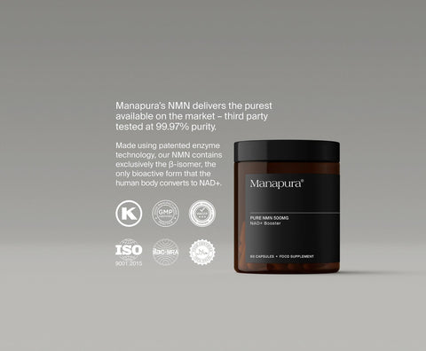 Purest NMN by Manapura | The Best, Pure, Clinical-Grade Longevity & Nootropic Supplements | Free Shipping