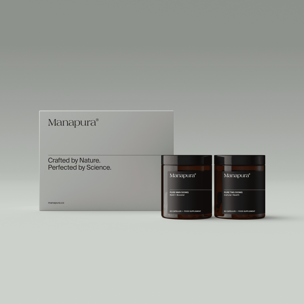 NAD+ Duo by Manapura | The Best, Pure, Clinical-Grade Longevity & Nootropic Supplements | Free Shipping